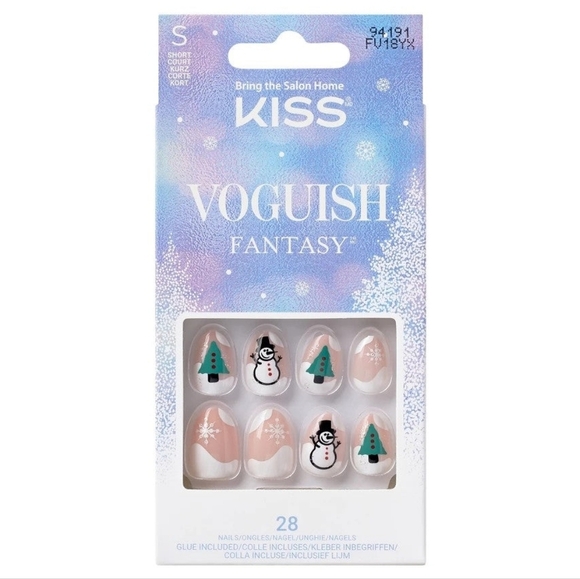 Kiss Vougish Fantasy Glamermaid Holiday short press on nail sets bundle 6 new - Picture 3 of 13